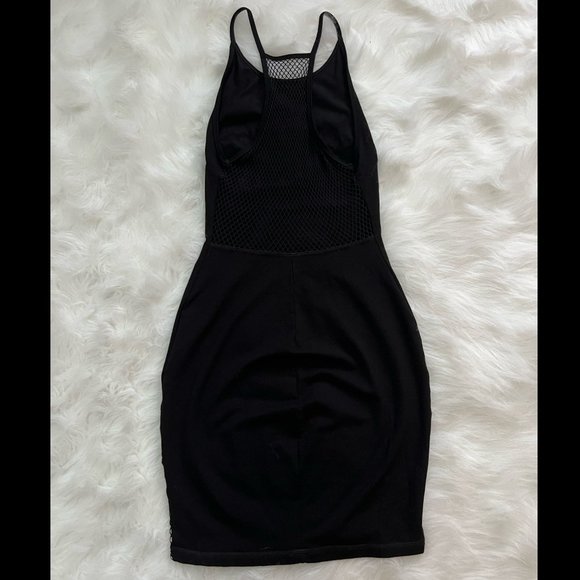 Labella Mafia Black Fish-net Dress - Picture 4 of 4